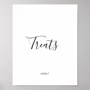 Affiche Panneau de friandises minimaliste