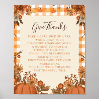 Affiche Panneau de gratitude Friendsgiving Activité pour e