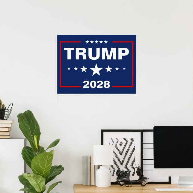 Affiche Panneau de jardin Trump 2028 (Bureau à domicile)