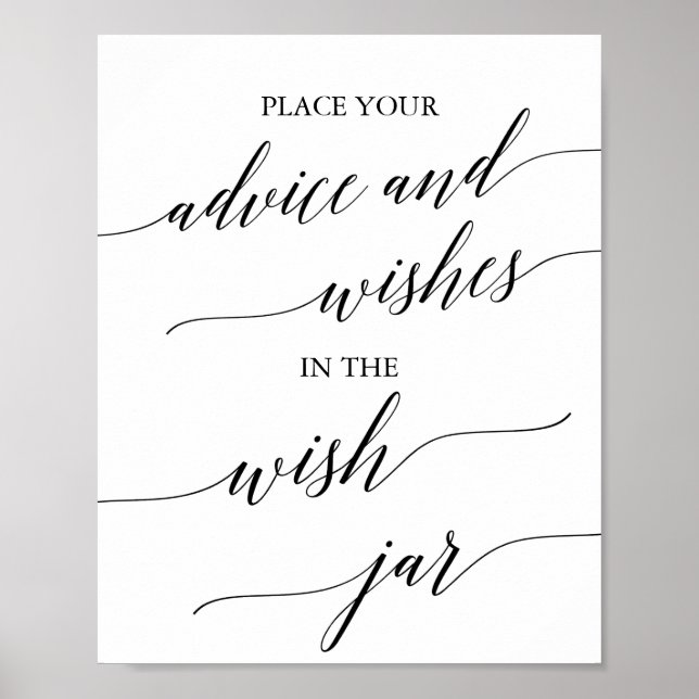 Affiche Panneau de jarre de vœux de calligraphie noire élé (Devant)