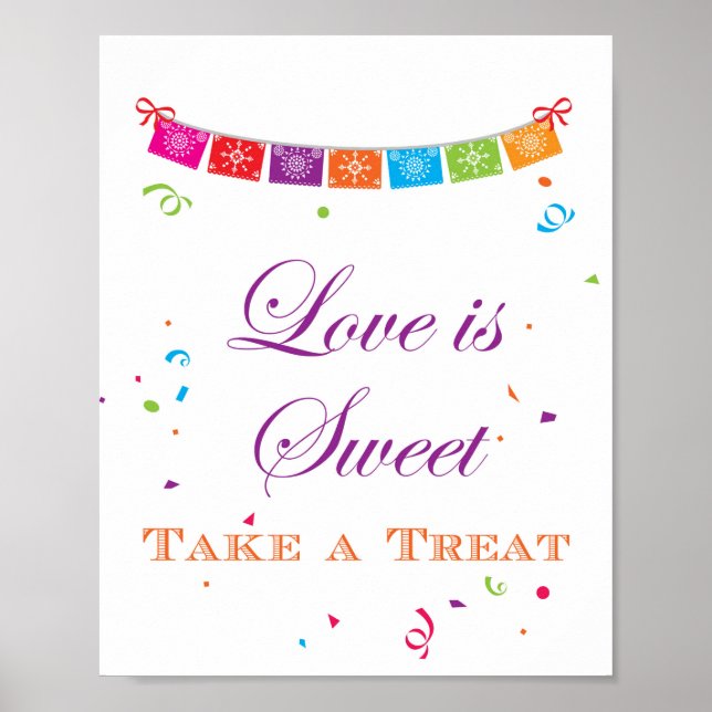 Affiche Panneau de jeu de Baby Shower Fiesta 8x10 (Devant)
