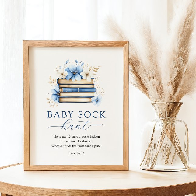 Affiche Panneau de jeu de chasse aux chaussettes bébé pour (Créateur téléchargé)