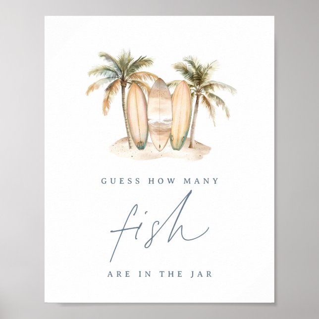 Affiche Panneau de jeu de devinette de poissons pour Baby  (Devant)