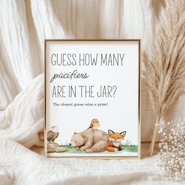 Affiche Panneau de jeu de devinette pour Baby Shower Boho  (Créateur téléchargé)