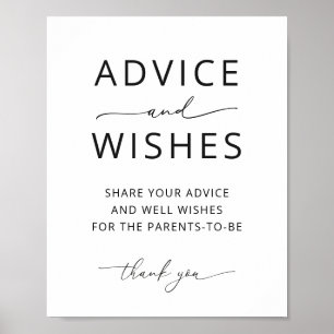 Affiche Panneau de jeu de fête pour vœux et conseils minim