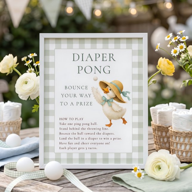 Affiche Panneau de jeu de Pong de couche Silly Goose pour  (Créateur téléchargé)