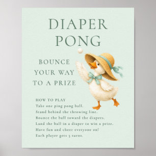 Affiche Panneau de jeu de Pong de couche Silly Goose Sage