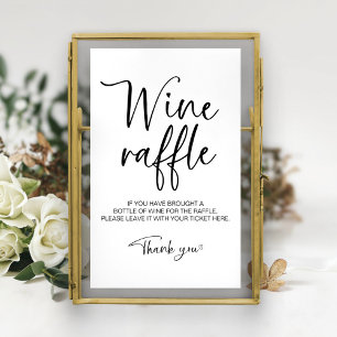 Affiche Panneau de jeu de tirage au sort de vin pour la do