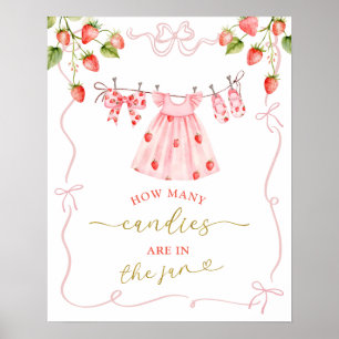 Affiche Panneau de jeu de vêtements de bébé Coquette rose