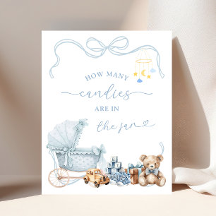 Affiche Panneau de jeu pour baby shower - Carrosse Coquett