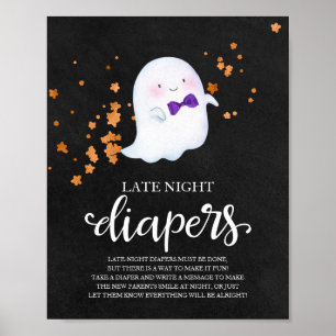 Affiche Panneau de jeu pour Baby Shower : Couches pour la