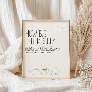 Affiche Panneau de jeu pour Baby Shower Les amis de la pra
