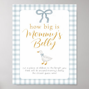 Affiche Panneau de jeu pour Baby Shower pour le bébé du ve