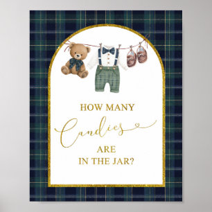 Affiche Panneau de jeu pour Baby Shower « Un petit gentlem