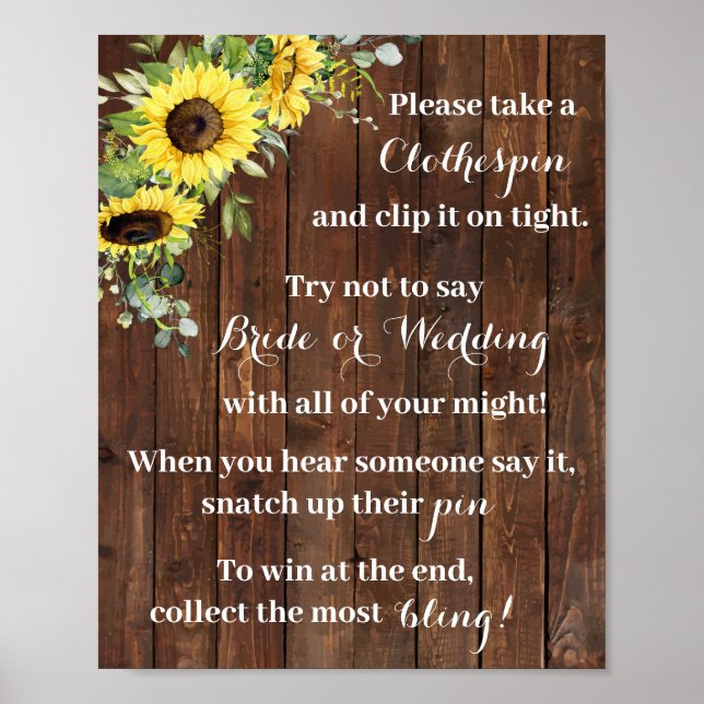 Affiche Panneau de jeu pour une Baby Shower : Mettez une p (Devant)