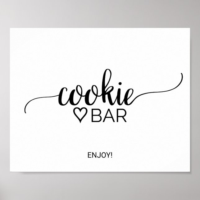 Affiche Panneau de la barre de cookies de calligraphie noi (Devant)