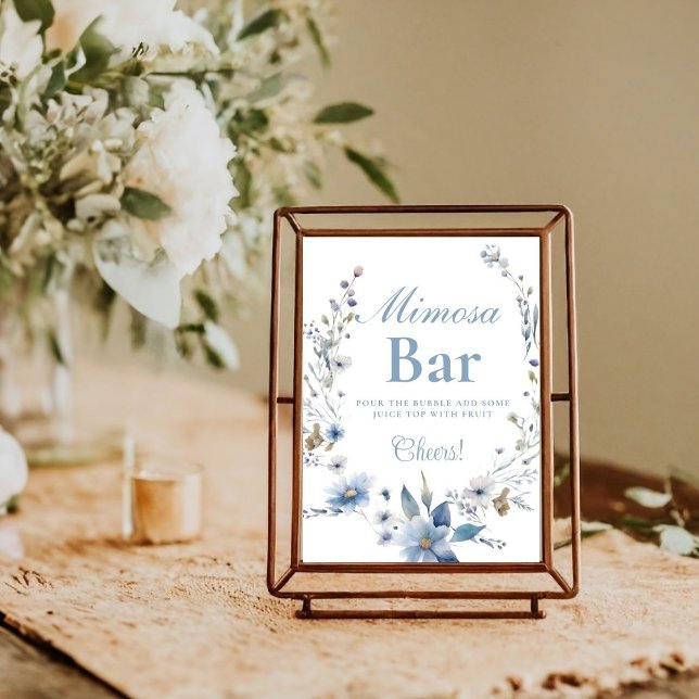 Affiche Panneau de la barre de fleur sauvage d'aquarelle b (Créateur téléchargé)