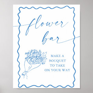 Affiche Panneau de la barre de fleurs, Fête des mariées du