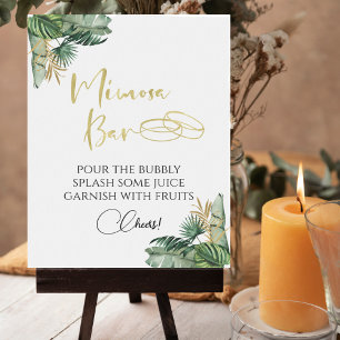 Affiche Panneau de la barre de Mimosa de la Bachelorette t