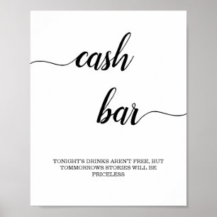 Affiche Panneau de la barre de trésorerie de la calligraph