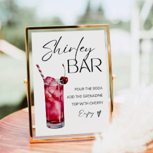 Affiche Panneau de la barre du temple Shirley, Shirley Moc