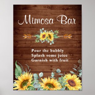 Affiche Panneau de la barre Eucalyptus Mimosa