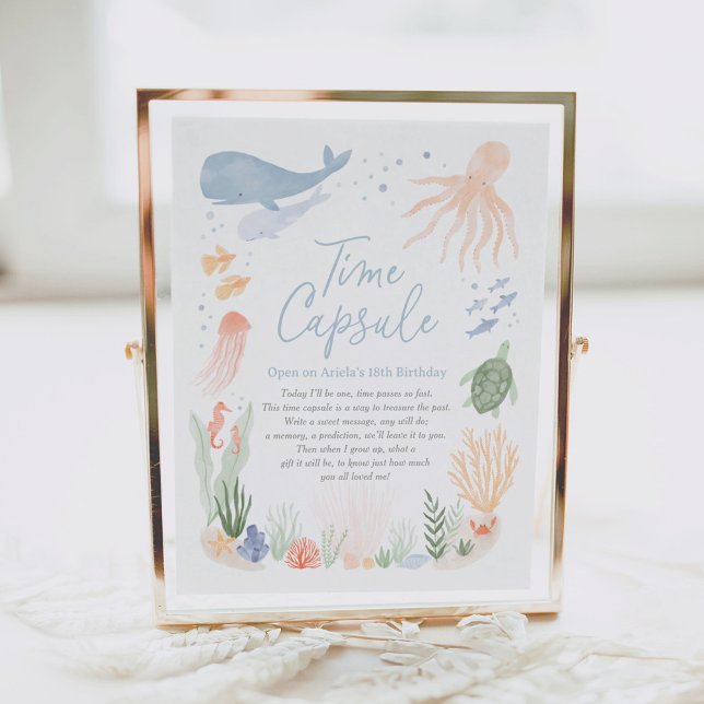 Affiche Panneau de la capsule Heure de 1er Anniversaire de (Créateur téléchargé)