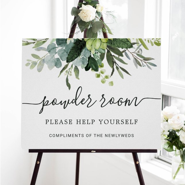 Affiche Panneau de la chambre Mariage en poudre Eucalyptus (Créateur téléchargé)
