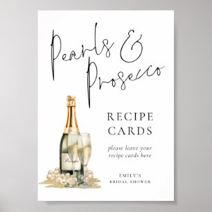 Affiche Panneau de la Fête des mariées de recettes Pearls 