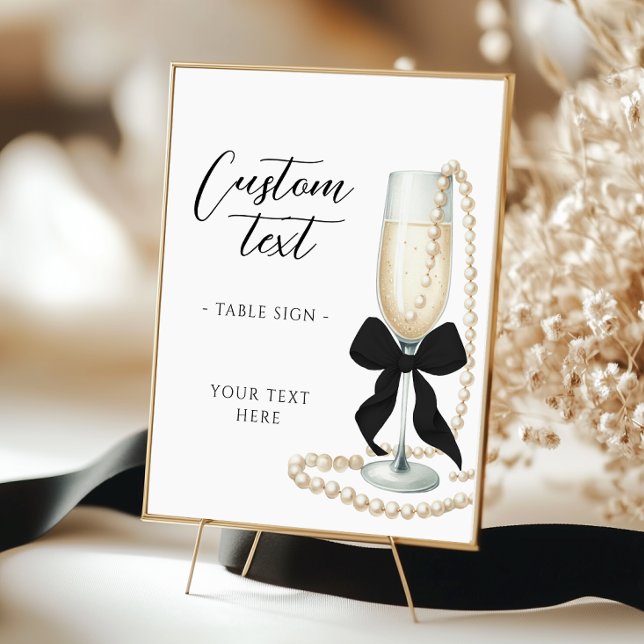 Affiche Panneau de la Fête des mariées Perles & Procuco (Créateur téléchargé)