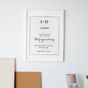 Affiche Panneau de la panier de la salle de bain minimalis
