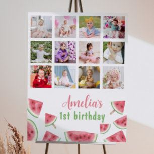 Affiche Panneau de la première année photo de la pastèque