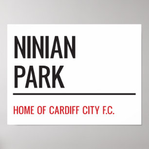 Affiche Panneau de la rue du stade de Ninian Park