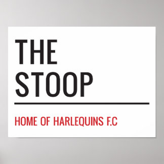 Affiche Panneau de la rue Stoop Stadium
