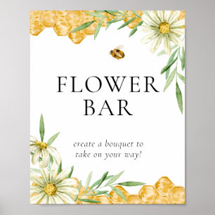 Affiche Panneau de la station de fleurs de la ruche