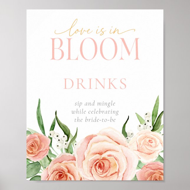 Affiche Panneau de la Station de Fleurs Love Is In Bloom (Devant)