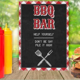 Affiche Panneau de la table BBQ Anniversaire du barbecue 5