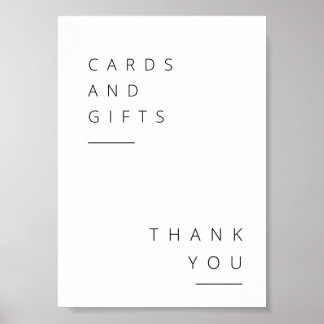 Affiche Panneau de la table cadeau