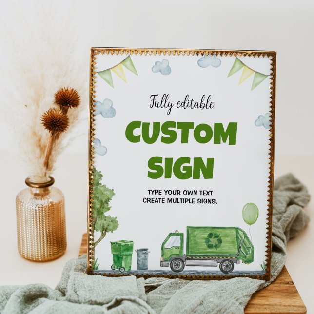 Affiche Panneau de la table d'anniversaire de la fête des  (Créateur téléchargé)