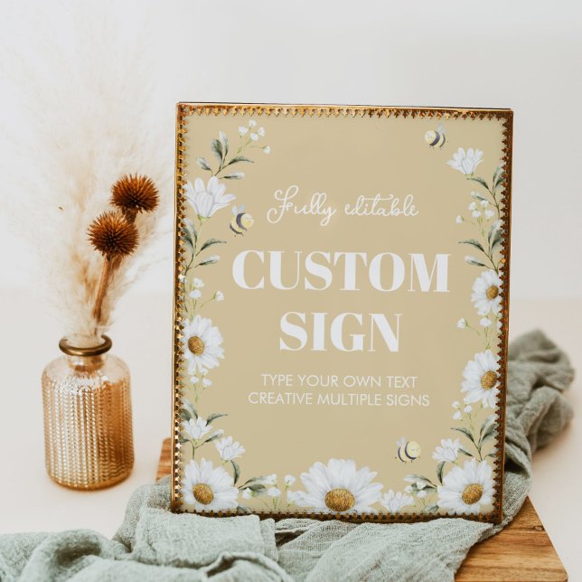 Affiche Panneau de la table d'anniversaire de l'abeille vi (Créateur téléchargé)