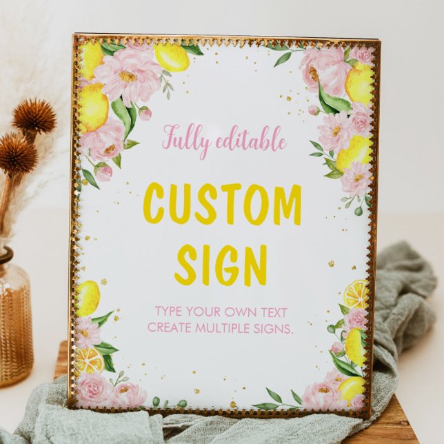 Affiche Panneau de la table d'anniversaire du Baby shower  (Créateur téléchargé)