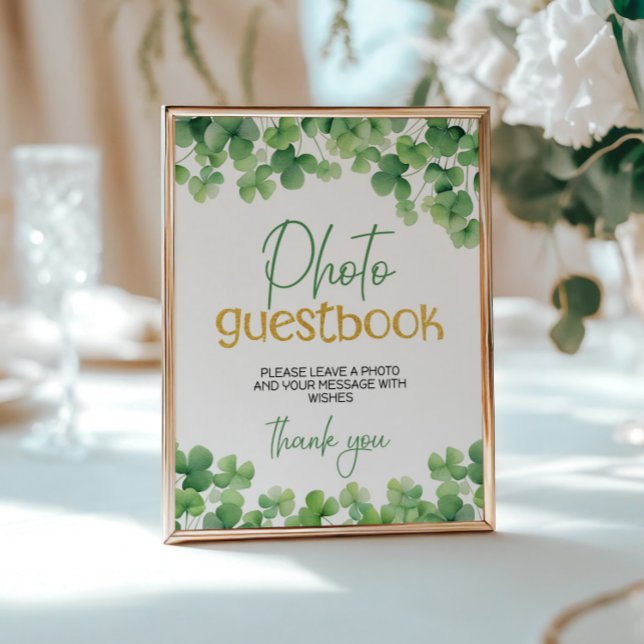 Affiche Panneau de la table d'anniversaire Lucky One Shamr (Créateur téléchargé)