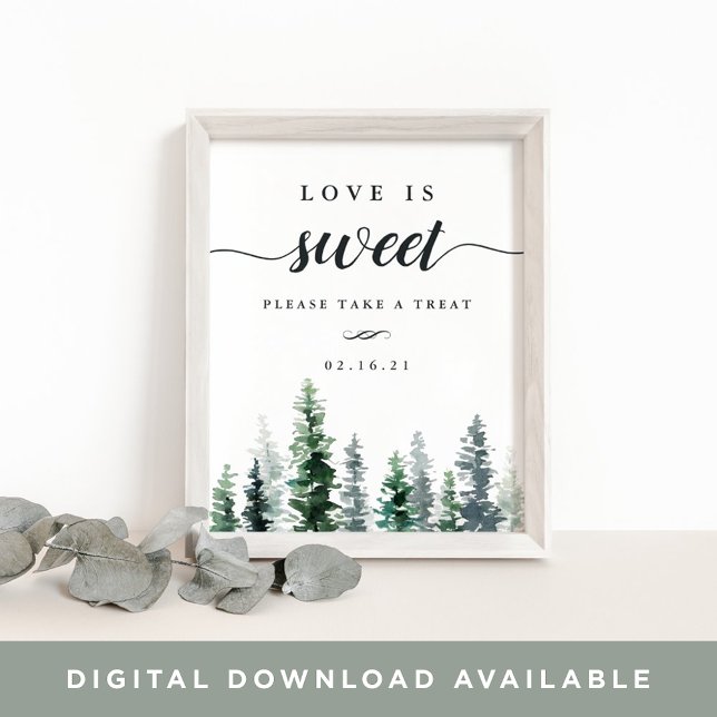 Affiche Panneau de la table de dessert Mariage de Timber G (Créateur téléchargé)