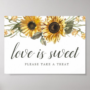 Affiche Panneau de la table de dessert Mariage de tourneso