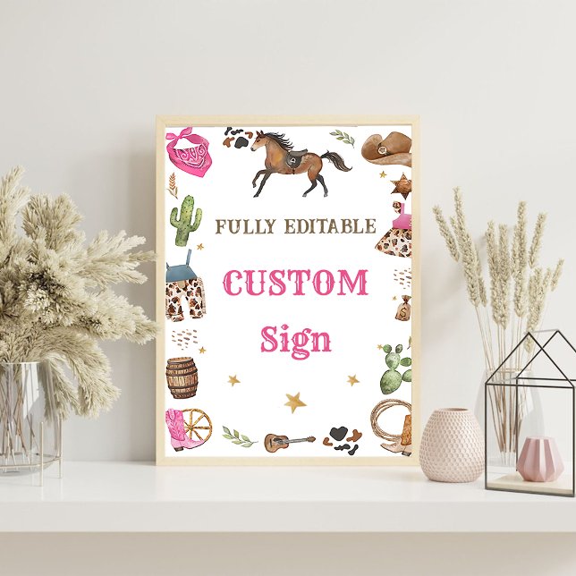 Affiche Panneau de la table de fête d'anniversaire de West (Créateur téléchargé)