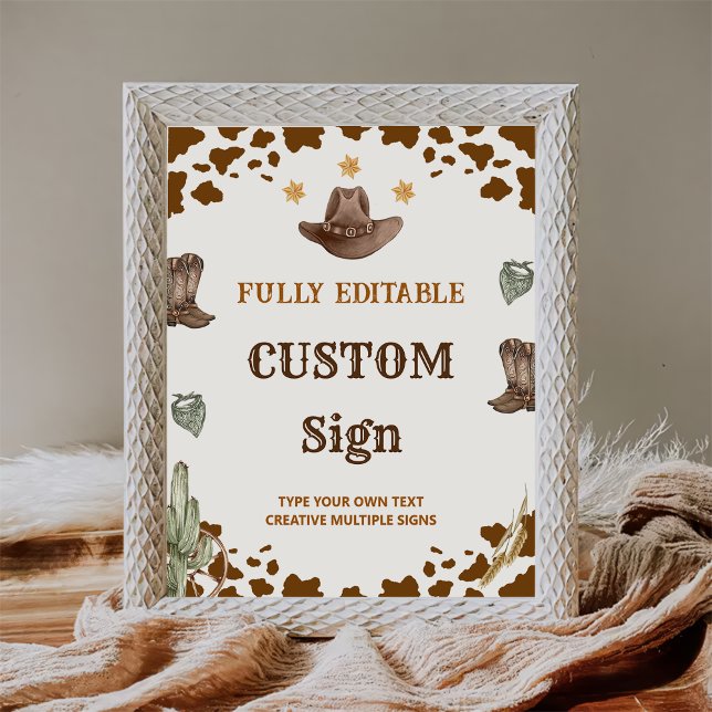 Affiche Panneau de la table de fête d'anniversaire de West (Créateur téléchargé)