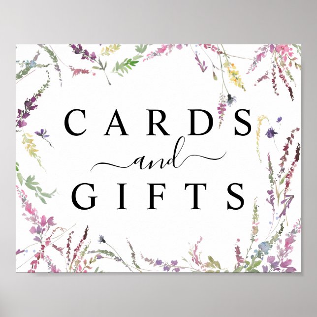 Affiche Panneau de la table de mariage du Fleur sauvage de (Devant)