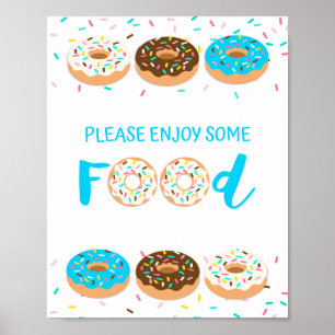Affiche Panneau de la table des aliments Panneau de la dou