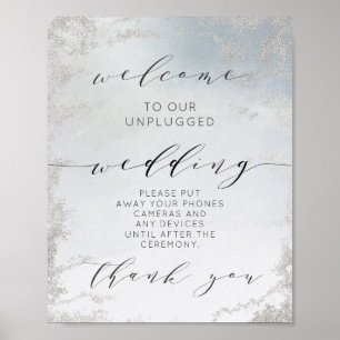 Affiche Panneau de la table Mariage débranchée Ombre Dusty