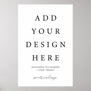 Affiche Panneau de l'affiche verticale/portrait 24x36"